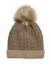 pieces-cappello-in-maglia-con-pompon-beige