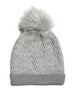 pieces-cappello-in-maglia-con-pompon-argento