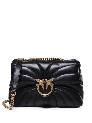 Pinko borsa Love Bag Puff Classic in nappa Butterfly nero