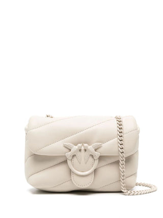 Pinko borsa Love Bag Puff Baby in pelle bianco