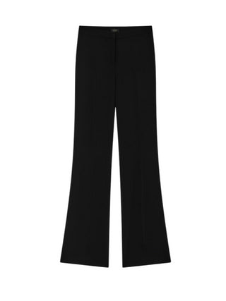 Pinko pantaloni flare Hulka in cady tecnico nero