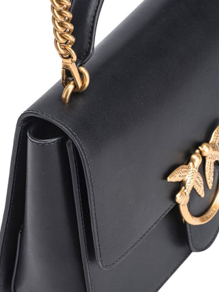 Pinko borsa One Top Handle Classic Light nero oro