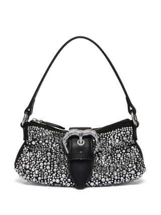 Pinko borsa a mano Jolene Baby con strass nero