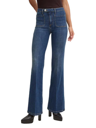 Pinko jeans flare Fernanda vita alta lavaggio blu scuro