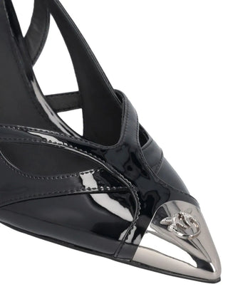 Pinko decollete slingback Lucy in vernice nero