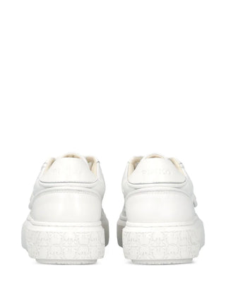 Pinko sneakers Yoko in pelle con logo imprimè bianco