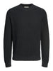 jack-jones-maglia-girocollo-a-costine-waffle-nero