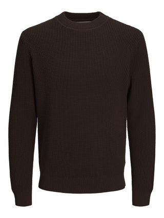 Jack&Jones Premium maglia girocollo a costine marrone