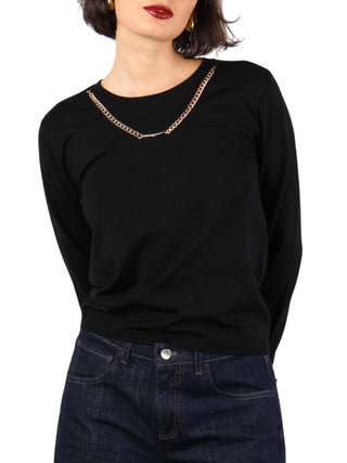 Relish maglia Claudia con collana nero