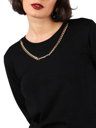 Relish maglia Claudia con collana nero