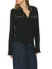 relish-camicia-eva-manica-lunga-con-catene-nero