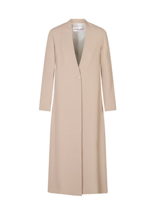 Sandro Ferrone cappotto leggero lungo beige