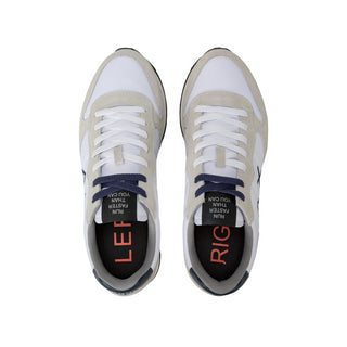 Sun68 sneakers Tom Solid in nylon e suede bianco