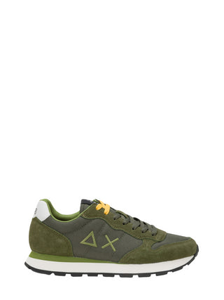 Sun68 sneakers Tom Solid in nylon e suede verde militare