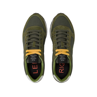 Sun68 sneakers Tom Solid in nylon e suede verde militare