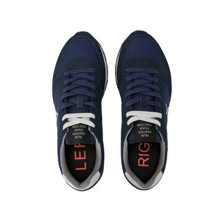 Sun68 sneakers Tom Solid in nylon e suede blu navy