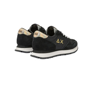 Sun68 sneakers Ally Gold in suede e nylon nero