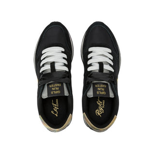 Sun68 sneakers Ally Gold in suede e nylon nero