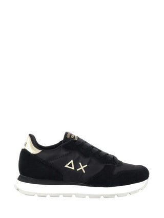 Sun68 sneakers Ally Gold in suede e nylon nero