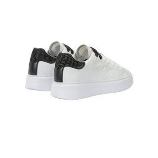 Sun68 sneakers Grace Leather in pelle bianco nero