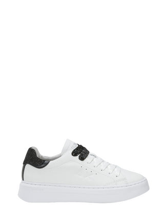 Sun68 sneakers Grace Leather in pelle bianco nero