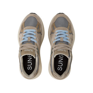 Sun68 sneakers Venus in suede e mesh beige