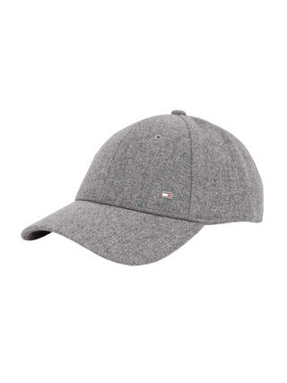 Tommy Hilfiger cappello Corporate in misto lana grigio