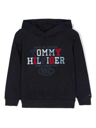 Tommy Hilfiger felpa con logo Sports Embroidered blu