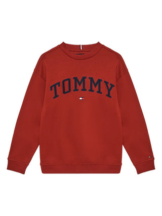 Tommy Hilfiger felpa Varsity con ricamo logo rosso