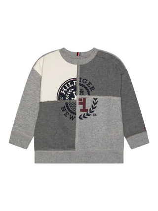 Tommy Hilfiger felpa con logo Monotype grigio