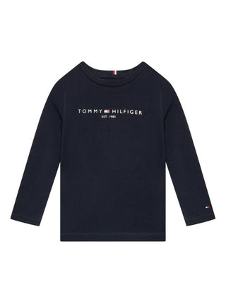 Tommy Hilfiger T-shirt manica lunga in jersey blu