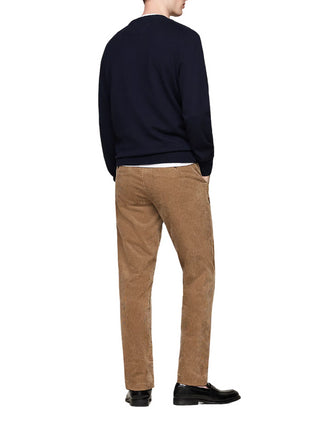 Tommy Hilfiger maglia girocollo in misto cashmere blu