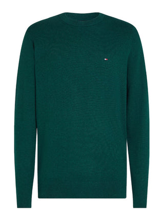 Tommy Hilfiger maglia Pima in misto cashmere verde