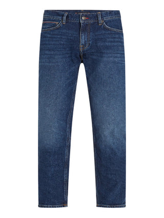 Tommy Hilfiger jeans gamba dritta in denim stretch lavaggio blu