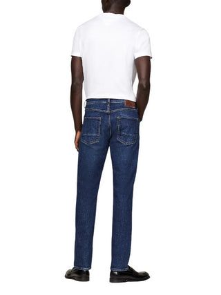 Tommy Hilfiger jeans gamba dritta in denim stretch lavaggio blu