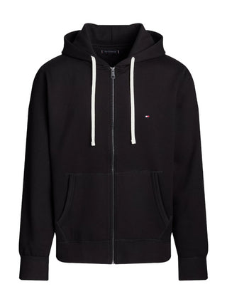 Tommy Hilfiger felpa con zip e cappuccio Essential nero