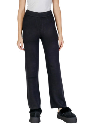 Vero Moda pantaloni flare in maglia Saba nero