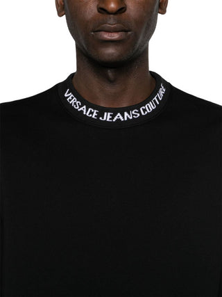 Versace Jeans Couture felpa girocollo Institutional logo nero