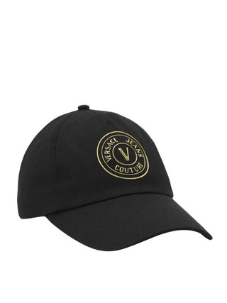 Versace Jeans Couture cappello da baseball con logo nero oro