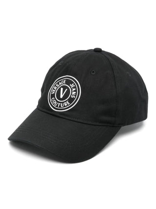 Versace Jeans Couture cappello da baseball con logo nero bianco