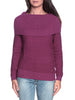 yes-zee-maglia-con-collo-ad-anello-lurex-viola