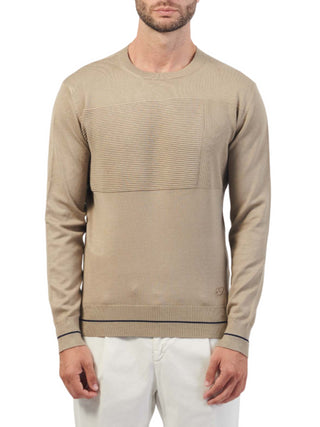 Yes Zee maglia girocollo in misto viscosa beige