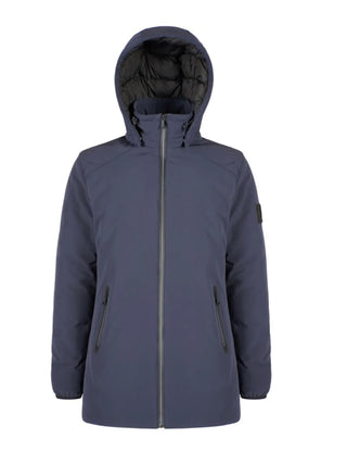 Yes-Zee giubbino imbottito in softshell con cappuccio blu