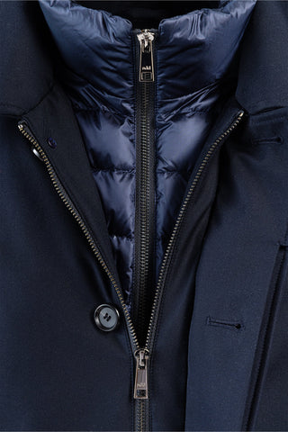impermeabile imb.+ pettorina<BR/>interna staccabile CMA942PSH3 NAVY BLUE Add
