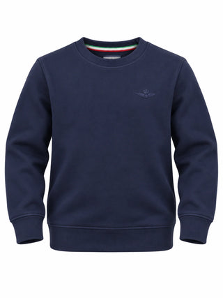 Aeronautica Militare felpa bambino con logo blu 262FE0065A B08 AERONAUTICA MILITARE