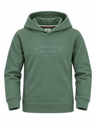 Aeronautica Militare felpa con cappuccio bambino verde 262FE0078A V46 AERONAUTICA MILITARE