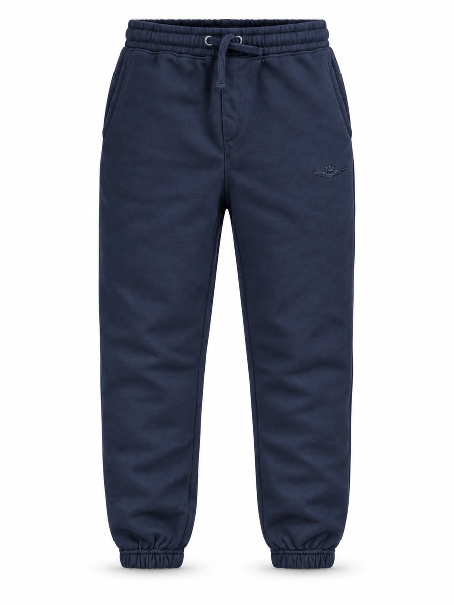 Aeronautica Militare pantaloni joggers bambino con logo blu 262PF0023A B08 AERONAUTICA MILITARE
