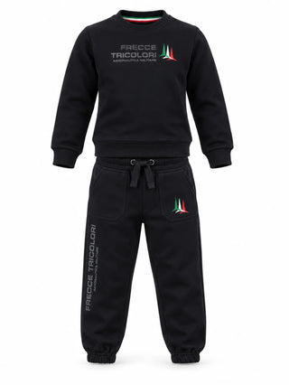 Aeronautica Militare completo bambino felpa e pantaloni nero 262TF0014A N01 AERONAUTICA MILITARE