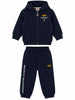 Aeronautica Militare tuta sportiva neonato felpa con zip e pantaloni blu