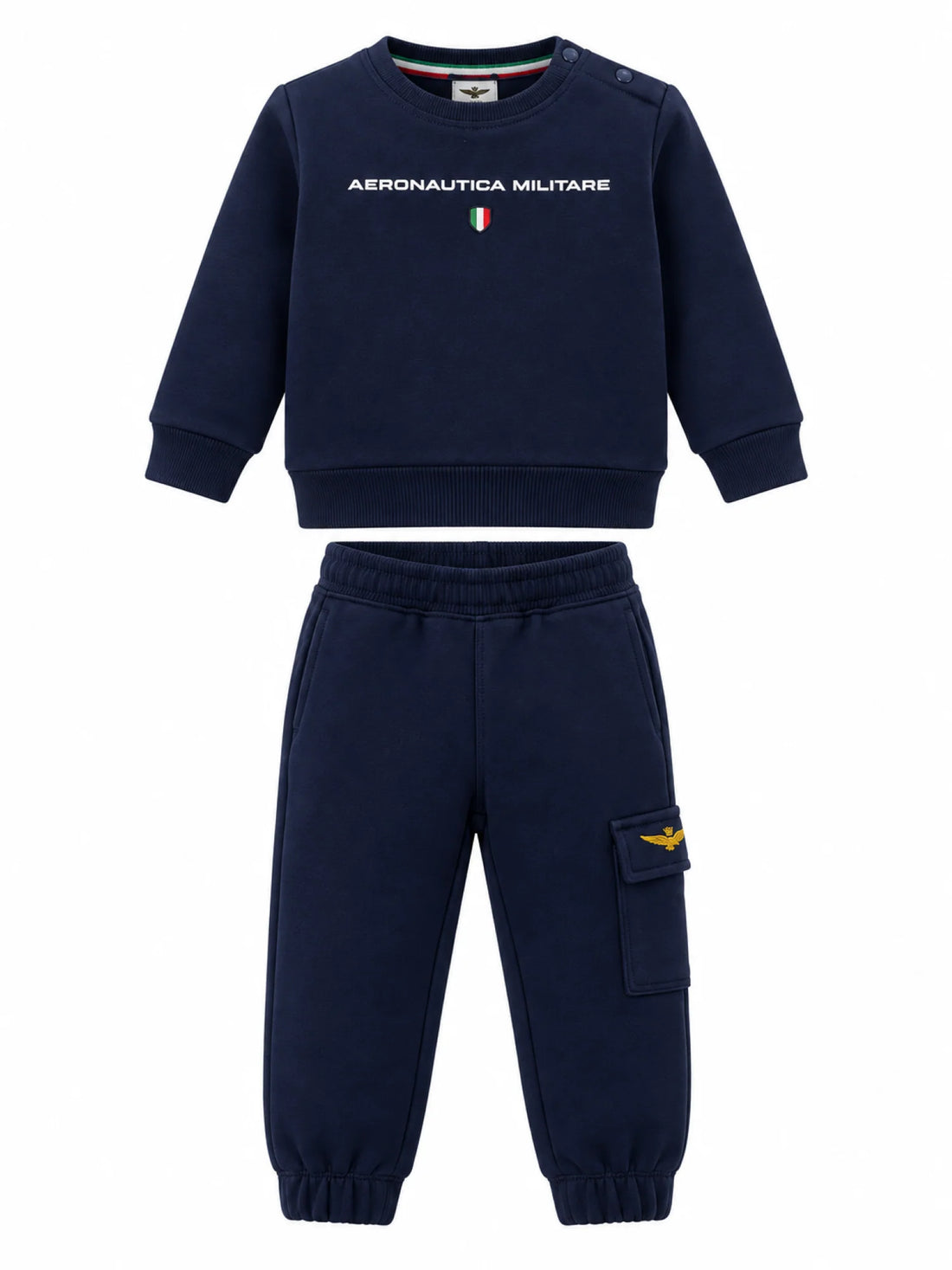 Aeronautica Militare tuta sportiva neonato felpa e pantaloni blu